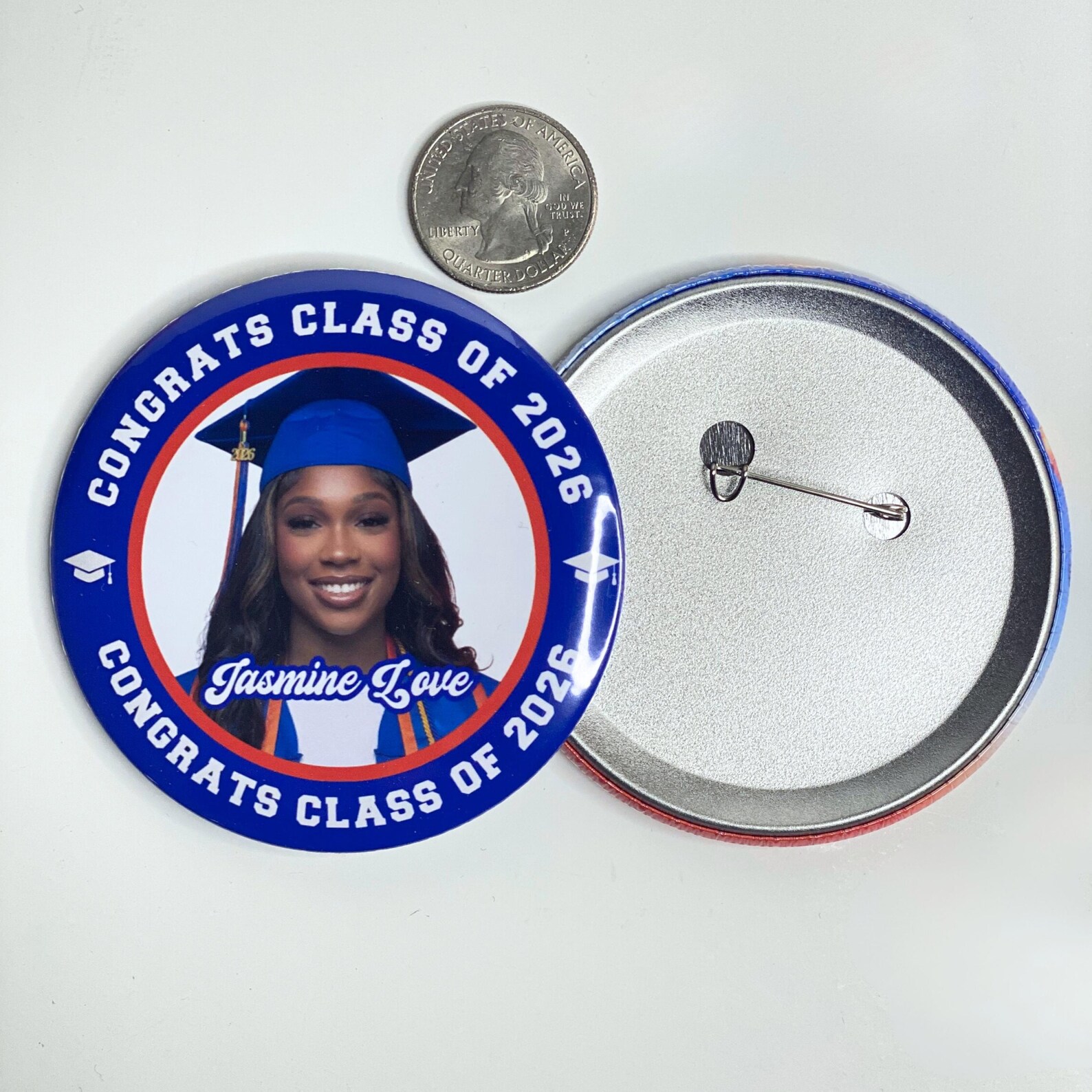 Custom 3inch Graduation Buttons | 2026 Graduation Pinback Buttons ...