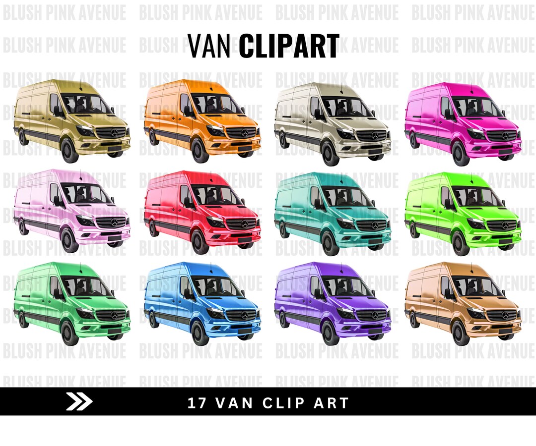 Van Clipart Clip Art - Etsy