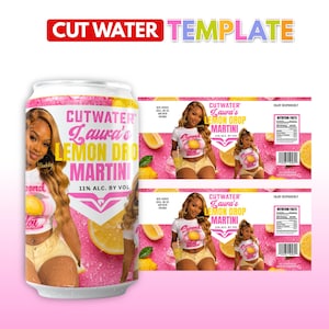 Couper l'eau Modèle d'Étiquette Lemon Drop