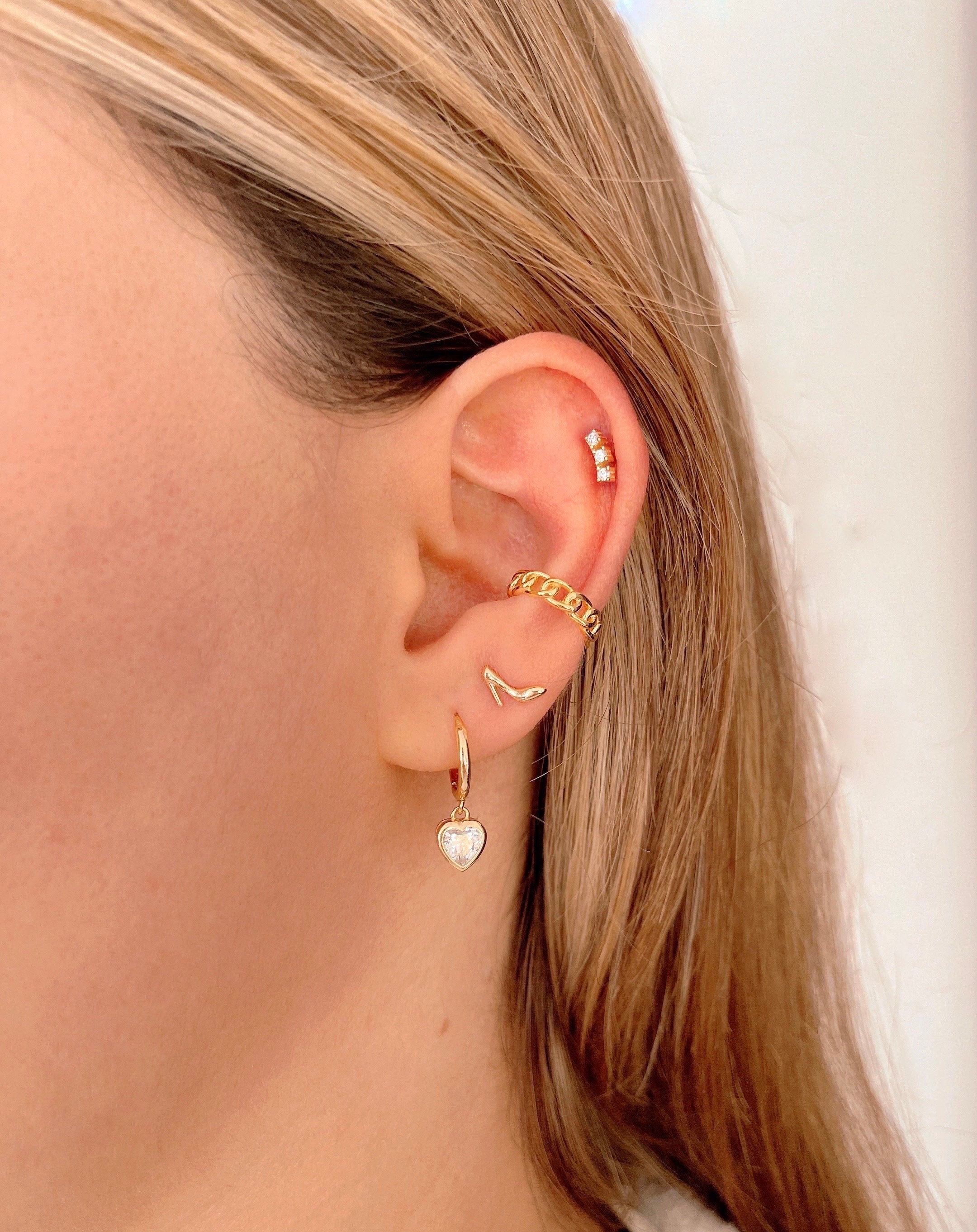 Sterling Silver High Heel Shoe Stud Earrings, Fashion Jewelry - Etsy