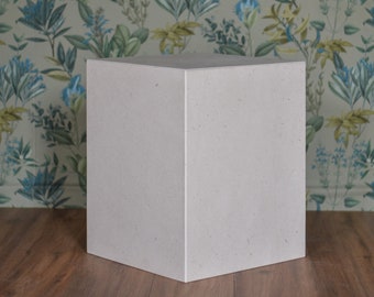 Beige Marble Plinth - side table