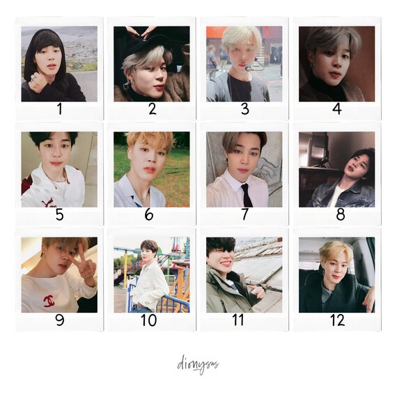 BTS ランダム フォト ペンミ BTS Jimin Instax Polaroid Film - Etsy