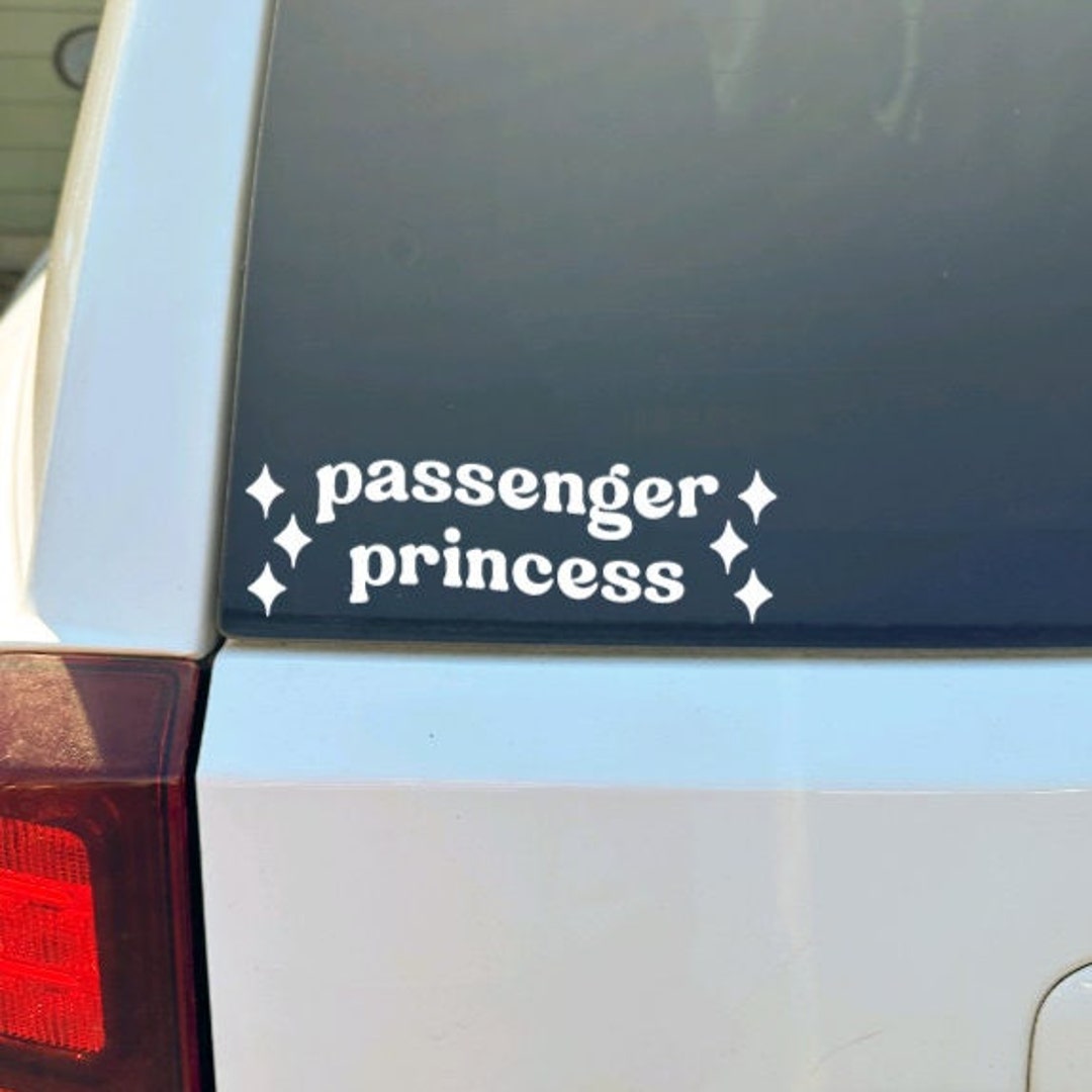 Passenger Princess Lettering Passenger Princess Vinyl Decal, Car Laptop Sticker - Etsy
