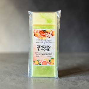Duftwachs aus Sojawachs mit Zitrone-Ingwer-Duft – Handgefertigtes Duftwachs für Diffusoren, Aromatherapie für Zuhause, natürlicher Duft, Geschenkidee