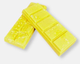Cera de soja con aroma a limón, lino y talco – Cera fundible artesanal para difusores, aromaterapia doméstica, fragancia natural, ideas para regalos