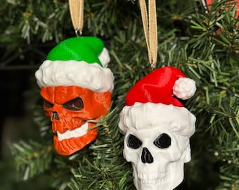 Skelly & Inferno Christmas Tree Ornament  - Multicolor 3D Printed inspired by the 12 Footers Home Depot