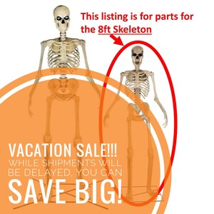 8 foot Skeleton Arm Head Bracket Adapter Replacement from Best Buy JoAnn Fabrics Fun.com Marshalls TJ Maxx