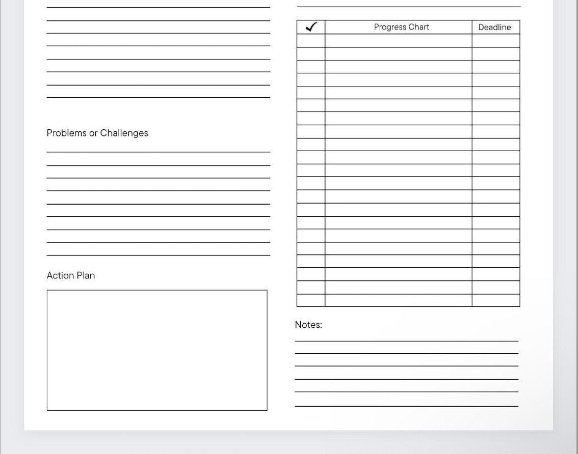 Project Breakdown Checklist/planner - Etsy