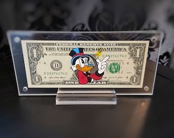 Disney Moneymaker Dagobert Duck - Disney Dollar | on a real Dollarnote