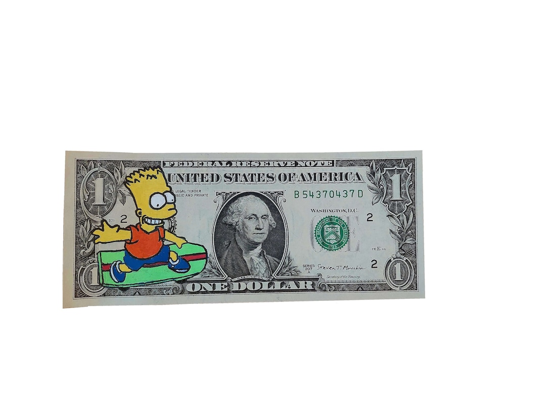 Bart Simpson The Simpsons Dollar Etsy.de