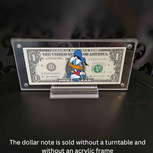 Molesto Donald D. - Dollar Art | en un billete de un dólar real, regalo original, obra de arte pintada a mano, pieza única