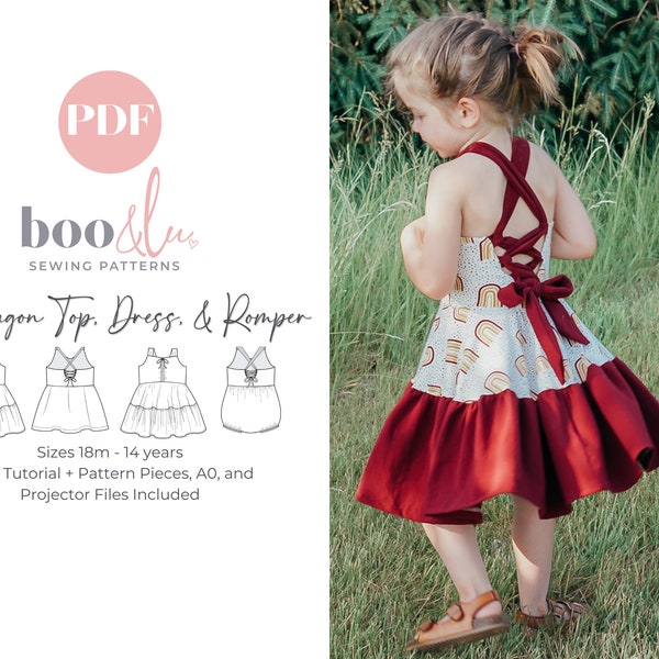 Printable Child Dress Pattern - Etsy