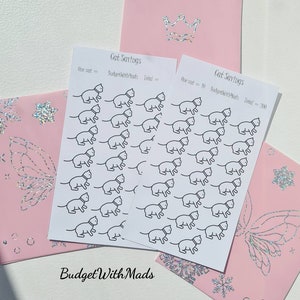 Cat Savings Challenge - Save 200/ Blank version to save any amount! | Physical Product A6 - Available with and without Cash Envelope