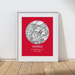 Liverpool FC, Anfield Print, Liverpool FC Stadium Art, Liverpool Gifts, Liverpool, Liverpool Wall Art, Anfield Wall Art, Liverpool Poster
