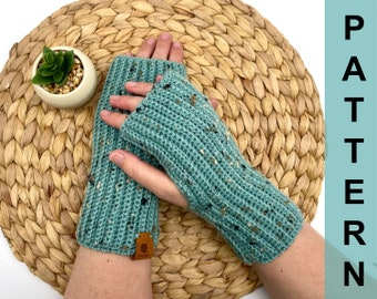 Crochet fingerless gloves pattern, crochet fingerless mittens pattern, crochet hand warmers pattern, crochet mitts pattern