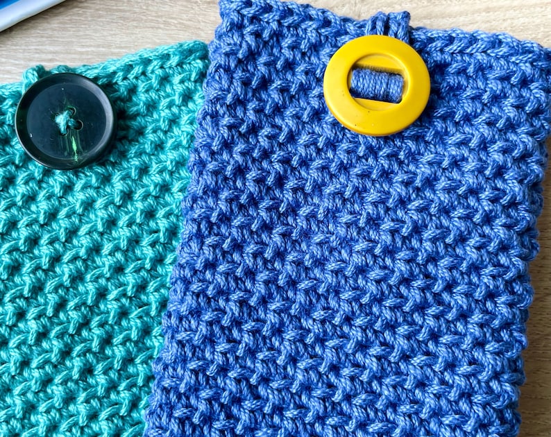 Crochet glasses case pattern, easy crochet pouch pattern for sunglasses and reading glasses