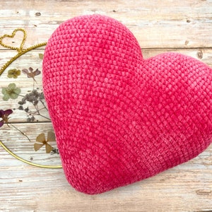 Crochet heart cushion pattern, Amigurumi heart pillow pattern, Crochet love heart cushion