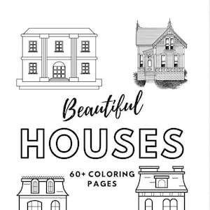 Beautiful Houses | 60+ Coloring Pages