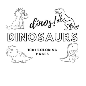 ¡Dino! Dinosaurios / Más de 100 páginas para colorear
