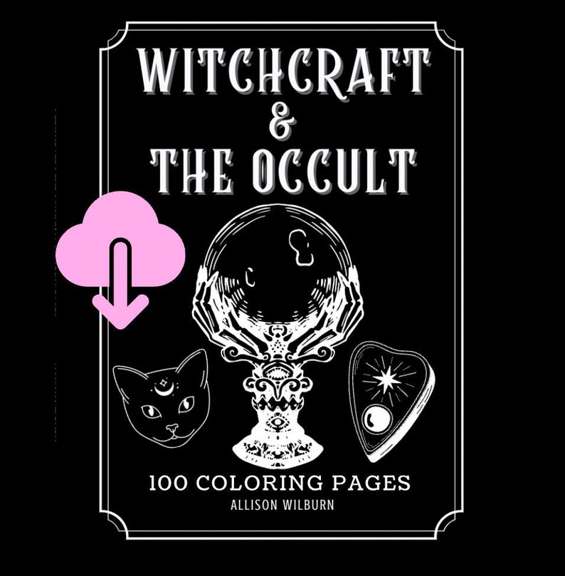 Witchcraft & the Occult 100 Coloring Pages - Etsy