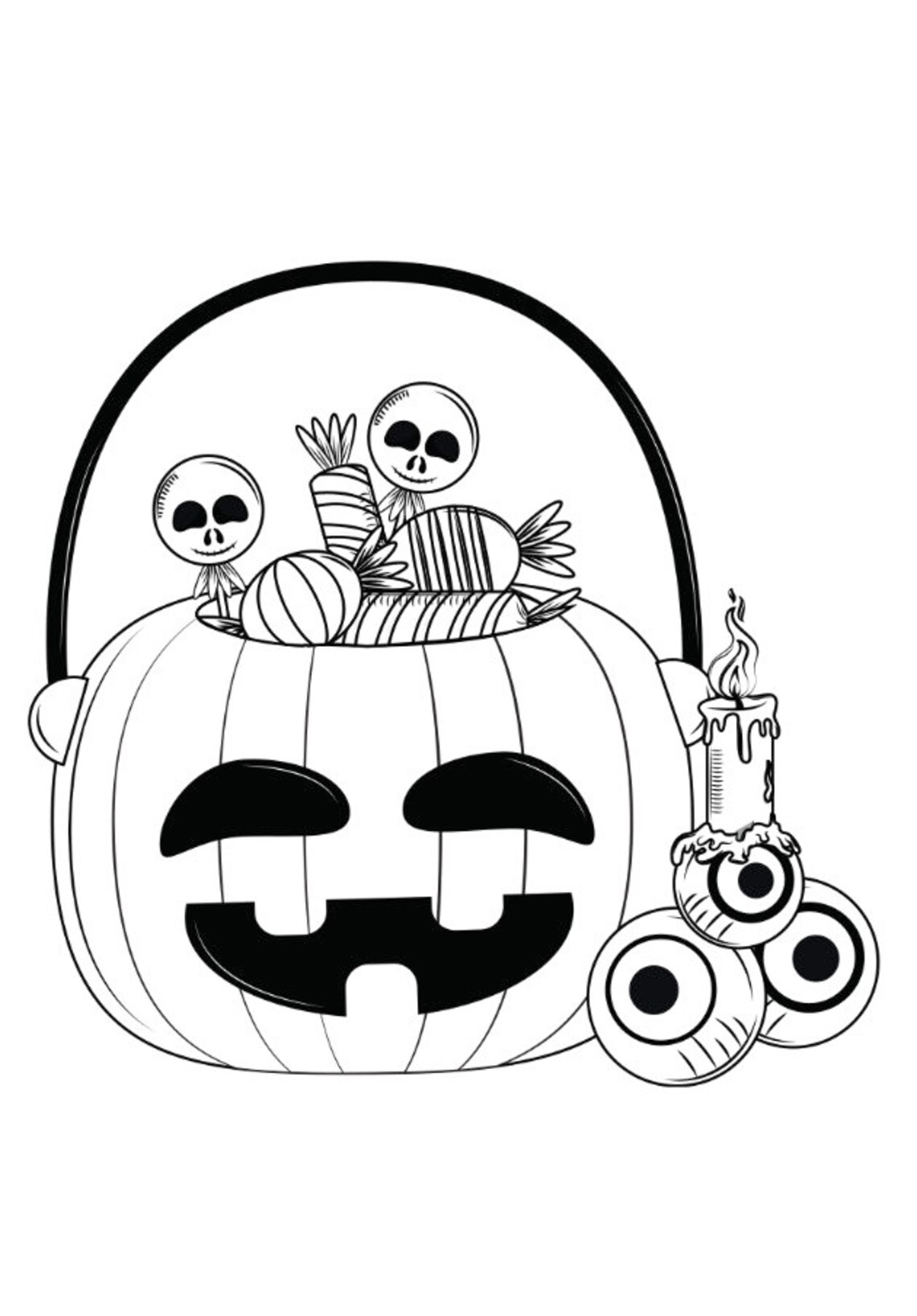 Free Spooky Halloween Coloring Pages Printable