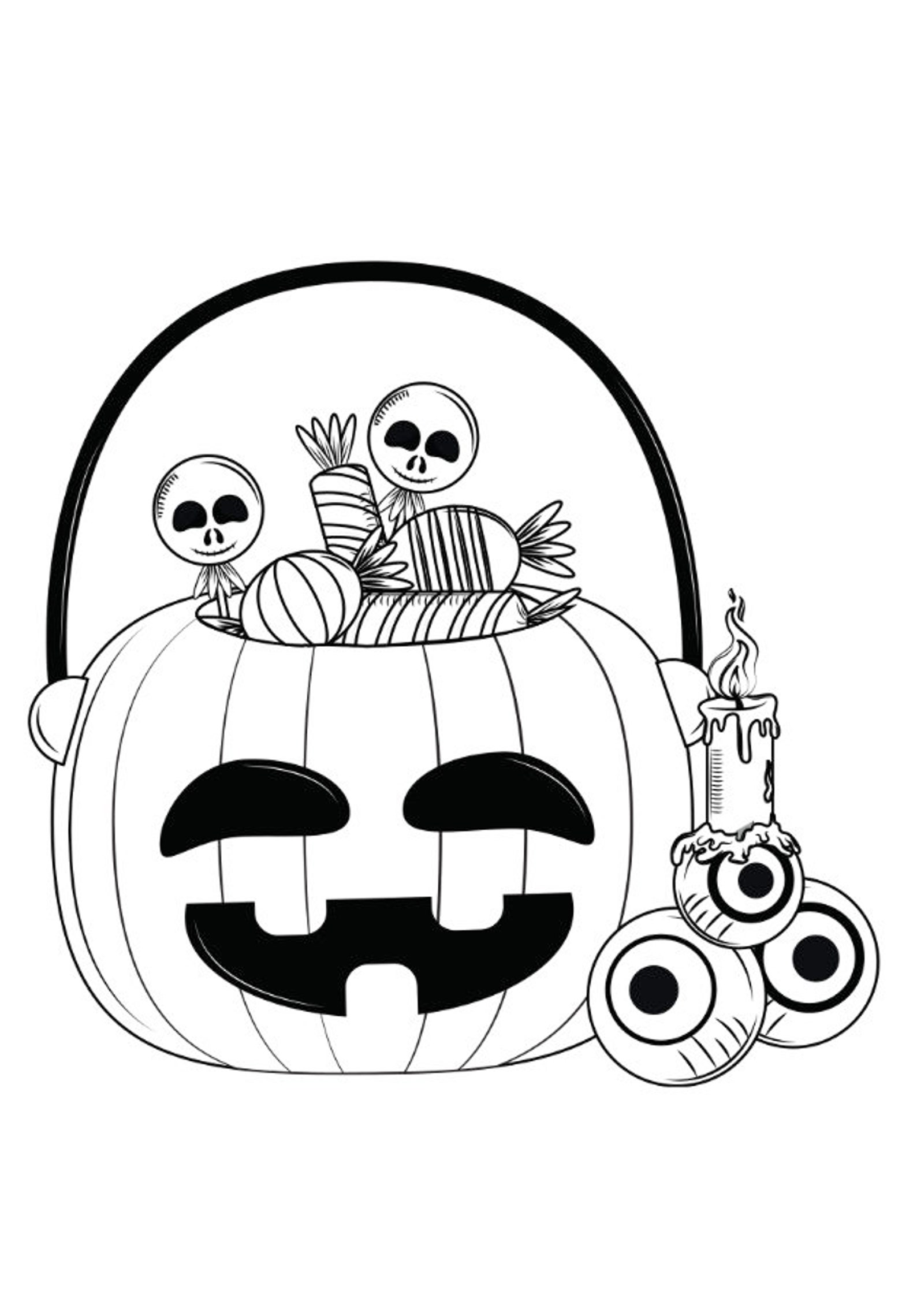 Spooky Halloween 100 Coloring Pages Digital Download Etsy