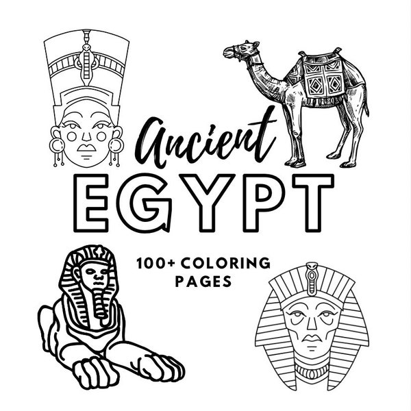 Ancient Egypt | 100+ Coloring Pages