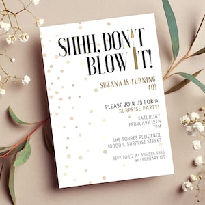 PRINTABLE Birthday Invitation | Surprise Party | Surprise Invitation | It’s a surprise | Surprise | Adult Party | Party
