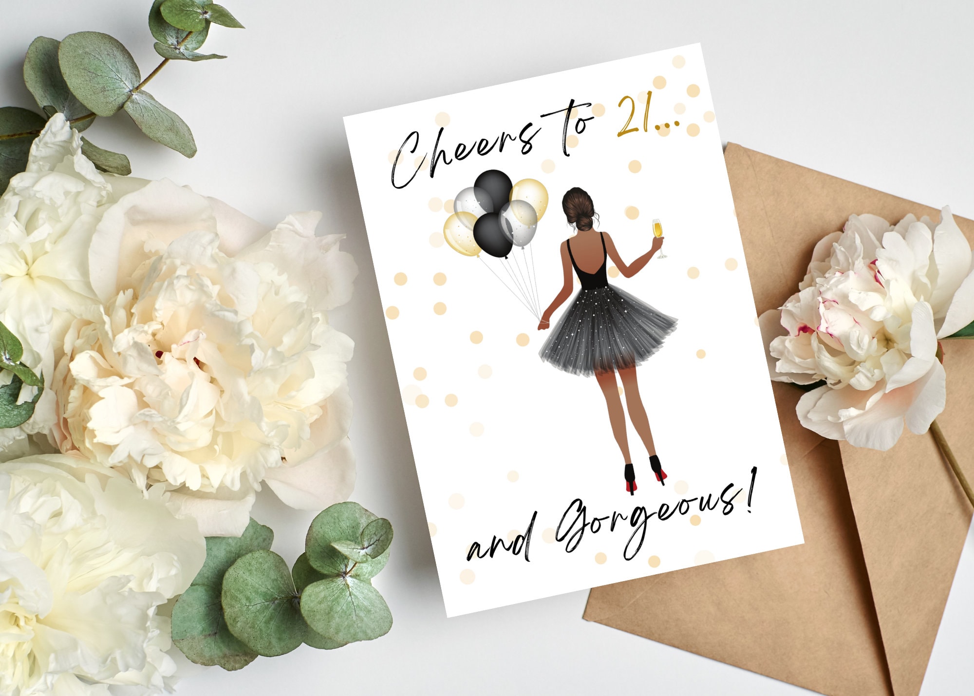 PRINTABLE Birthday Cards, Instant Download Cards, 21st Birthday ...