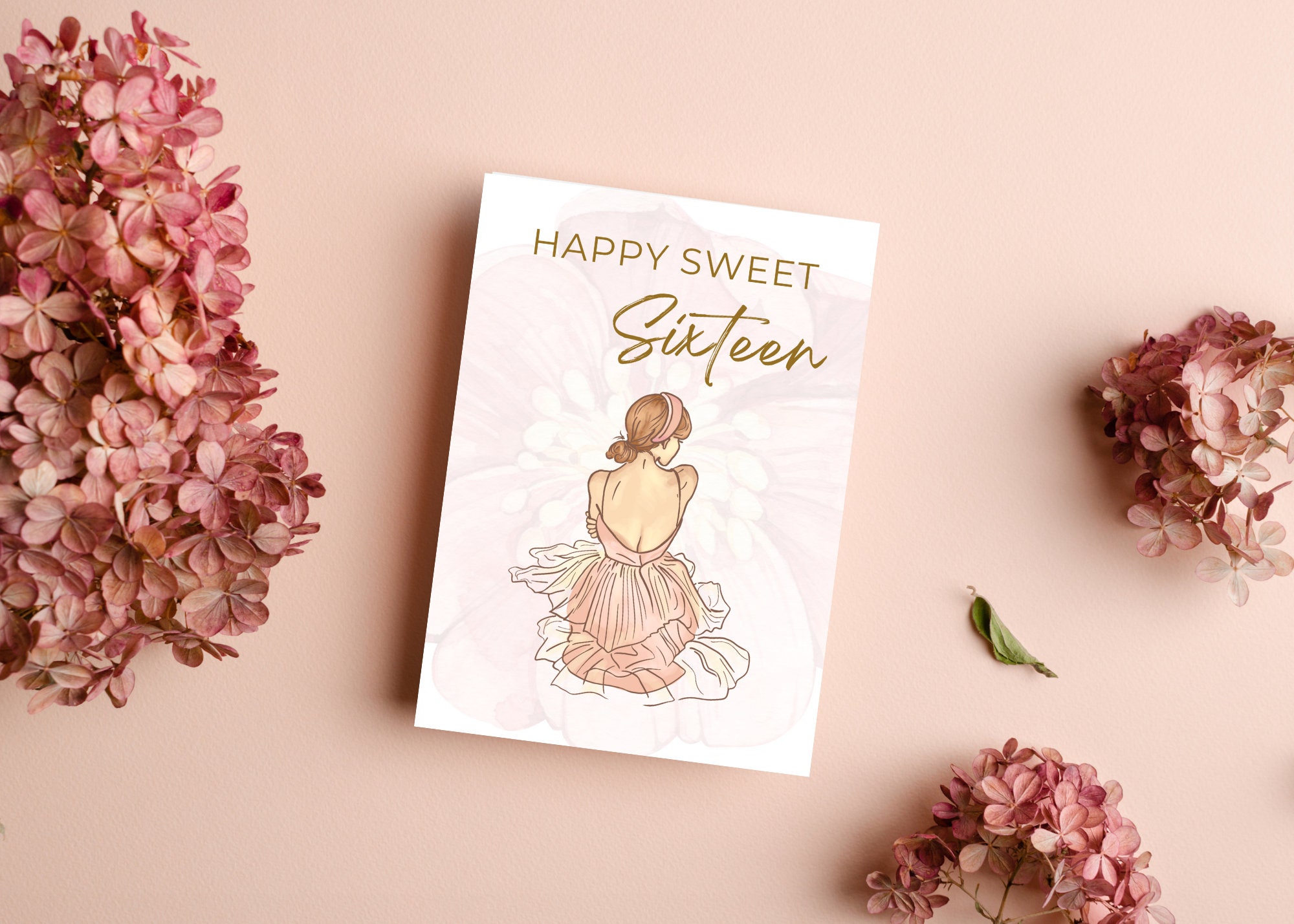 PRINTABLE Birthday Cards, Instant Download Cards, 16th Birthday ...