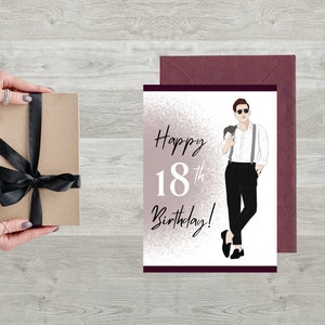 PRINTABLE Birthday Cards, Instant Download Cards, 18th Birthday ...