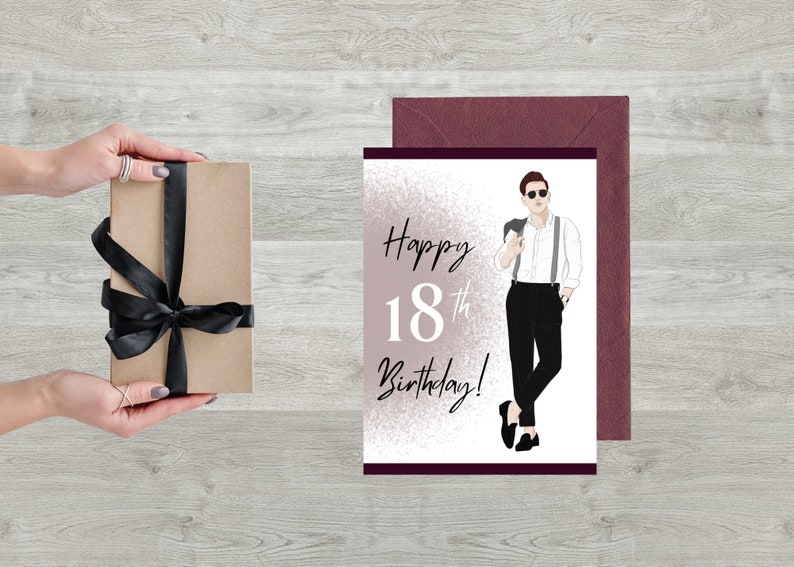 PRINTABLE Birthday Cards, Instant Download Cards, 18th Birthday ...