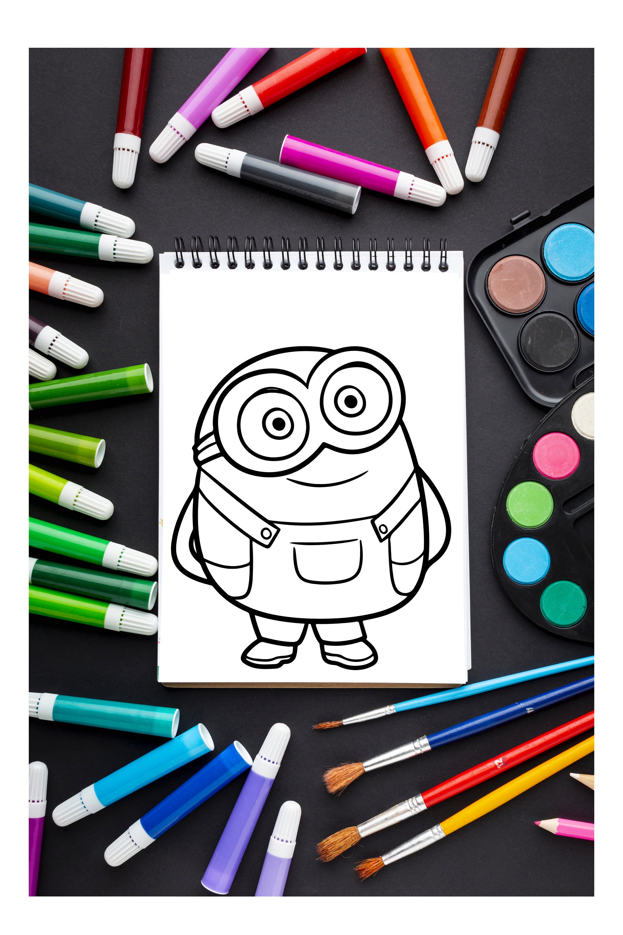 Minion Colouring Book Printable Colour Digital Art - Etsy UK