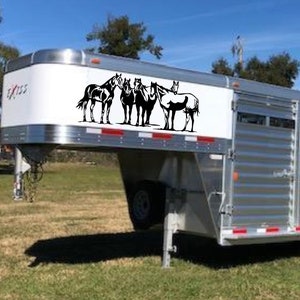 Horse Herd Decal Vinyl Decal Horse Trailer Decal Truck Rodeo Competition Decal Western Rider Decal Female Barrel Racer Beautiful Horses