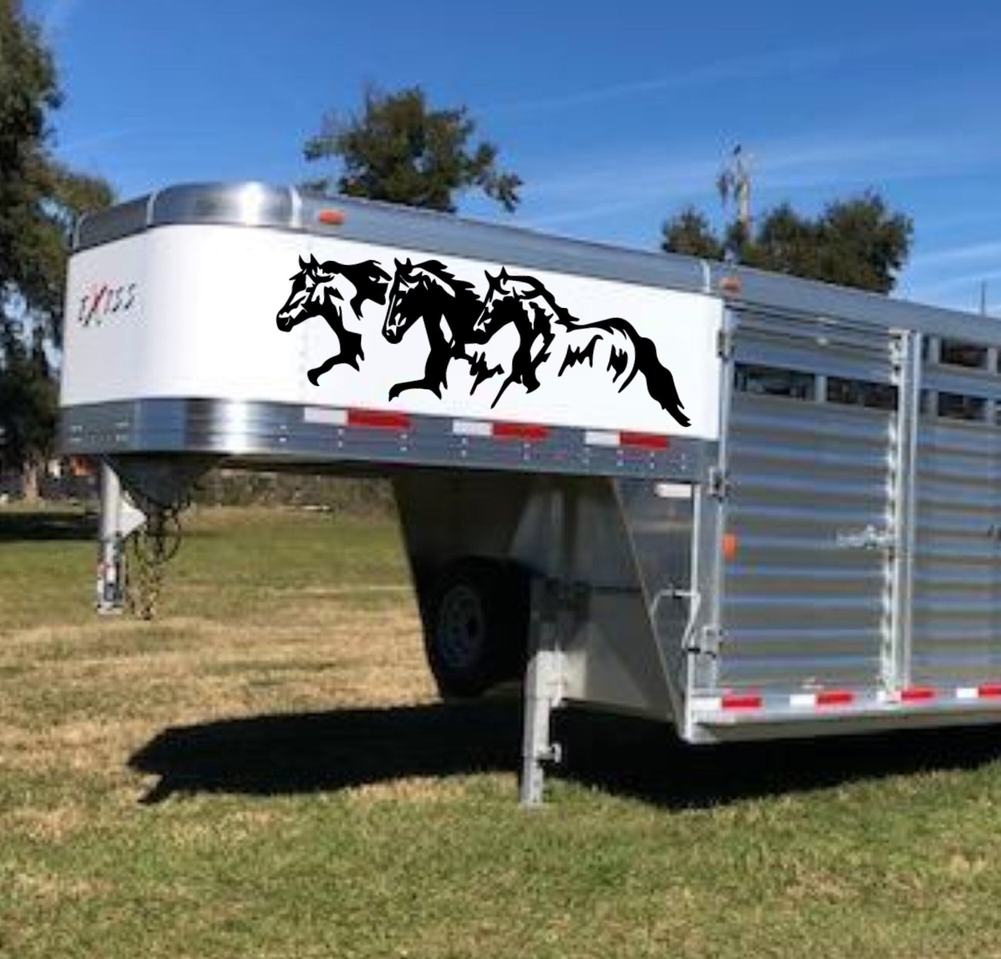Horse Decals for Trailer Etsy
