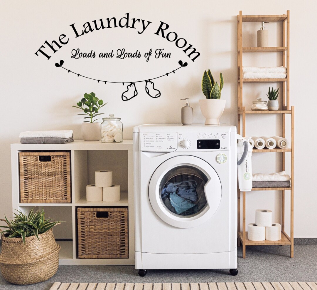 Laundry Room Decal Vinyl Wall Decal Wall Art Fun Cute Wall Decor Great ...