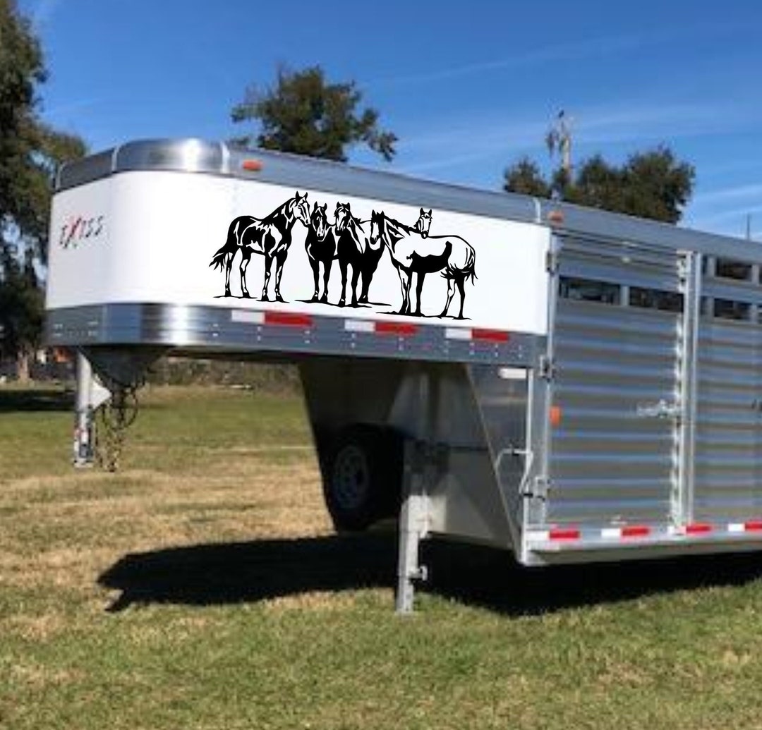 Horse Herd Decal Vinyl Decal Horse Trailer Decal Truck Rodeo