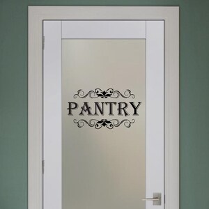 Chef’s Pantry Vinyl Decal – Kitchen Door Or Wall Decoration