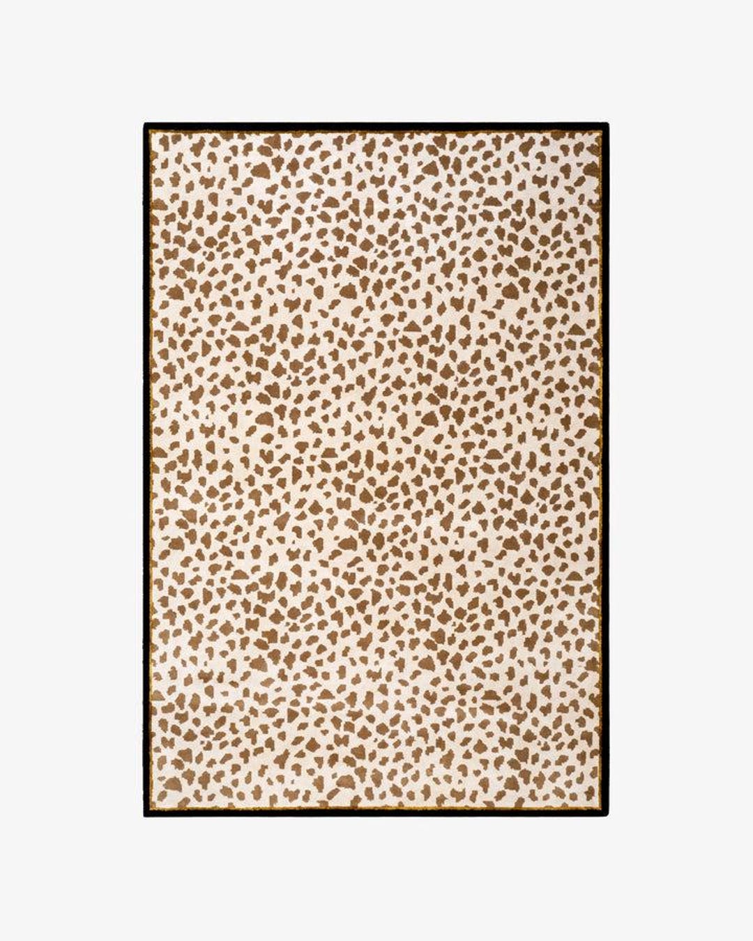 Hand Tufted Abstract Animal Print Rug, Modern Speckled Wool Area Rug ...