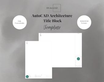 Autocad Title Block Template | Imperial & Metric Architectural Layout ...