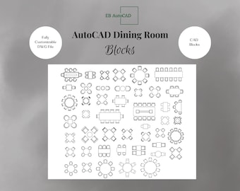 AutoCAD Dining Room Blocks