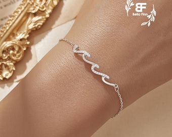ヴィンテージ！Silver Wavy Cuff ブレスレット 925 Sterling Silver Vintage Swirl Floral Vine Pattern Cuff