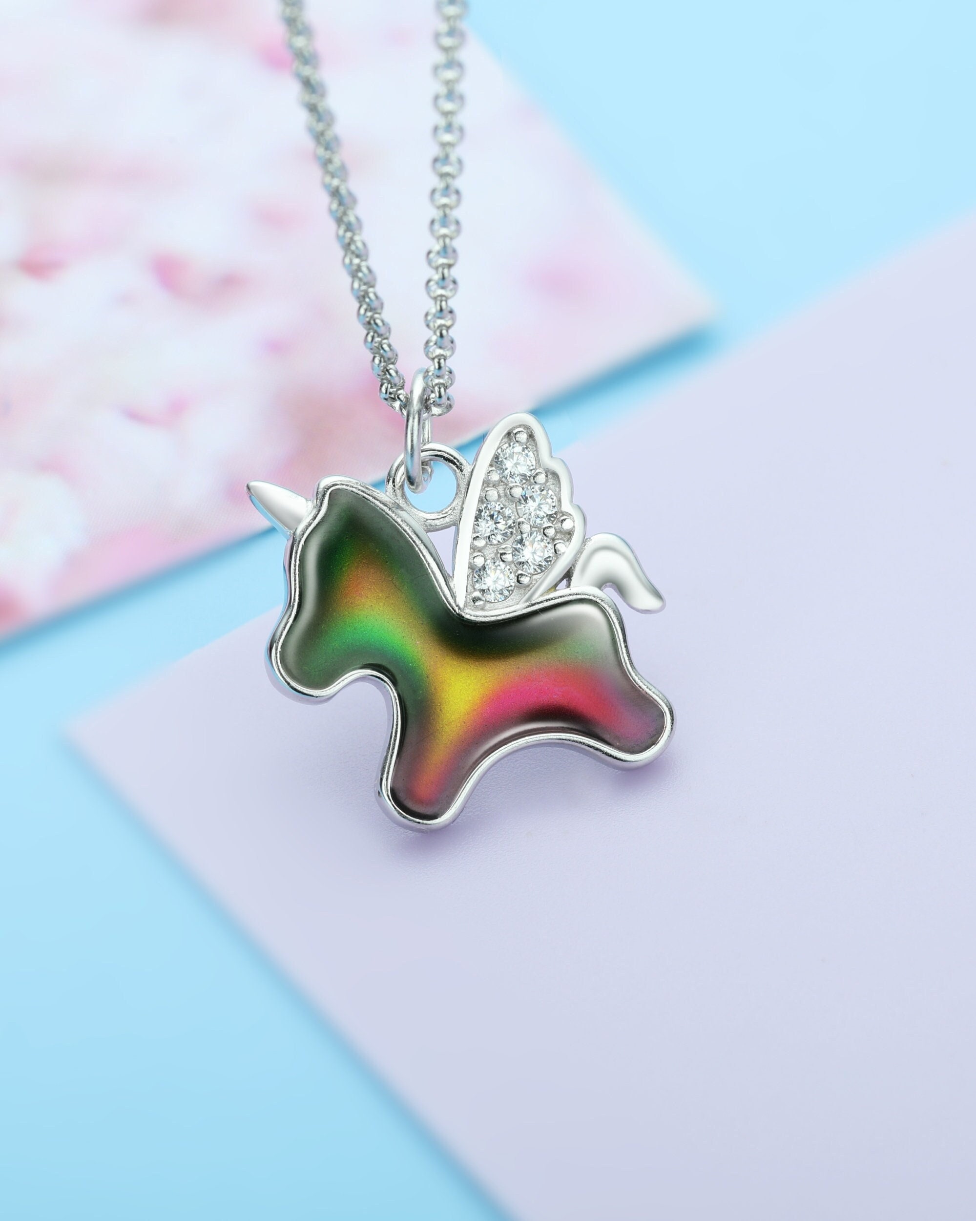 925 Unicorn Necklace - Etsy 925 Unicorn Necklace - Etsy