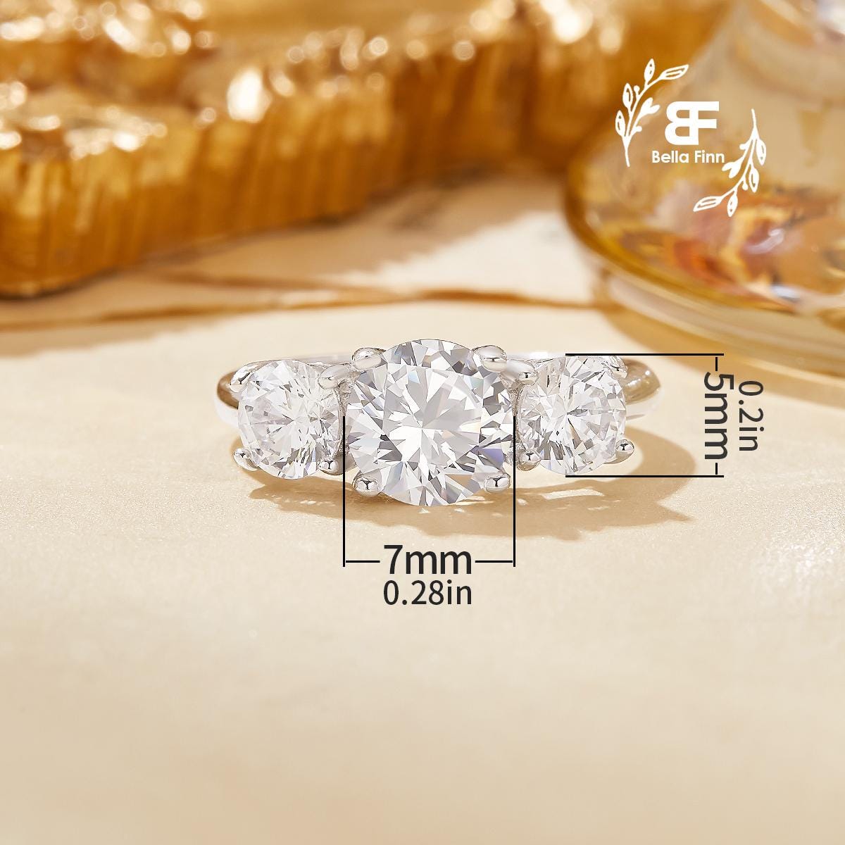 Tres Aros Entrelazados Significado Anillo Plata 925 Anillo Mujer