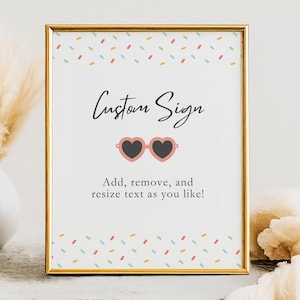 Custom Threenager 3rd Birthday Sign - Little Miss Threenager Birthday Decorations - Cute Girl Birthday Decorations for Third Birthday