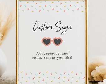Letrero personalizado para el tercer cumpleaños de una niña de tres años: decoraciones para el cumpleaños de la pequeña señorita de tres años: lindas decoraciones para el cumpleaños de una niña de tres años