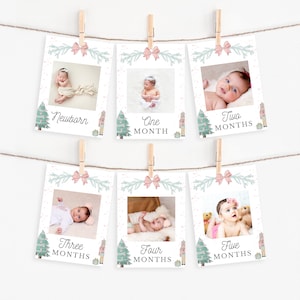 Nutcracker Birthday Photo Banner | Sugarplum Fairy First Birthday Banner for Winter Birthday Party | Birthday Decorations for Girl 1st Bday