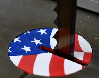 US Flag Delta 14” Bandsaw Throat Plates (Replaces Delta Part 426020630001S)