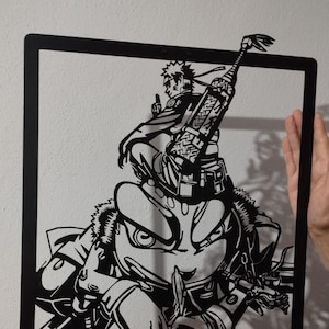 Anime Metal Wall Decor, Anime Gifts, Anime Poster, Anime Gifts for Husband, Anime Bedroom Decor, Anime Home Decor, Anime Metal Wall Art