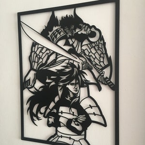 Anime Metal Wall Art, Anime Metal Wall Decor, Anime Poster, Anime Bedroom Decor, Anime Home Decor, Anime Gifts for Him,